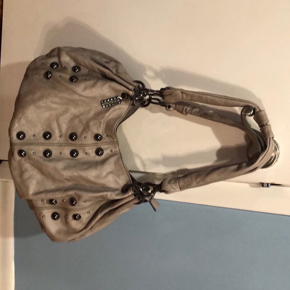 PULICATI handbag taupe, like new condition